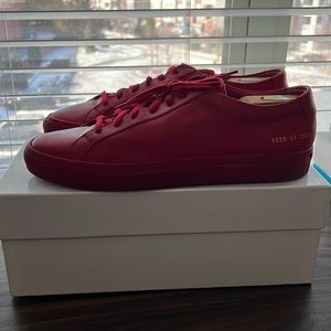 Men’s common projects Achilles fire red